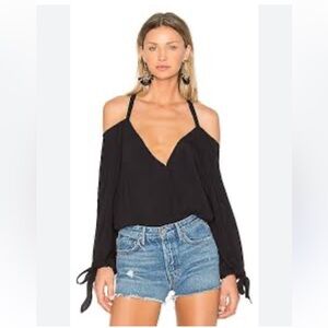 For Love & Lemons Buenos Noches Bodysuit Noir Size S